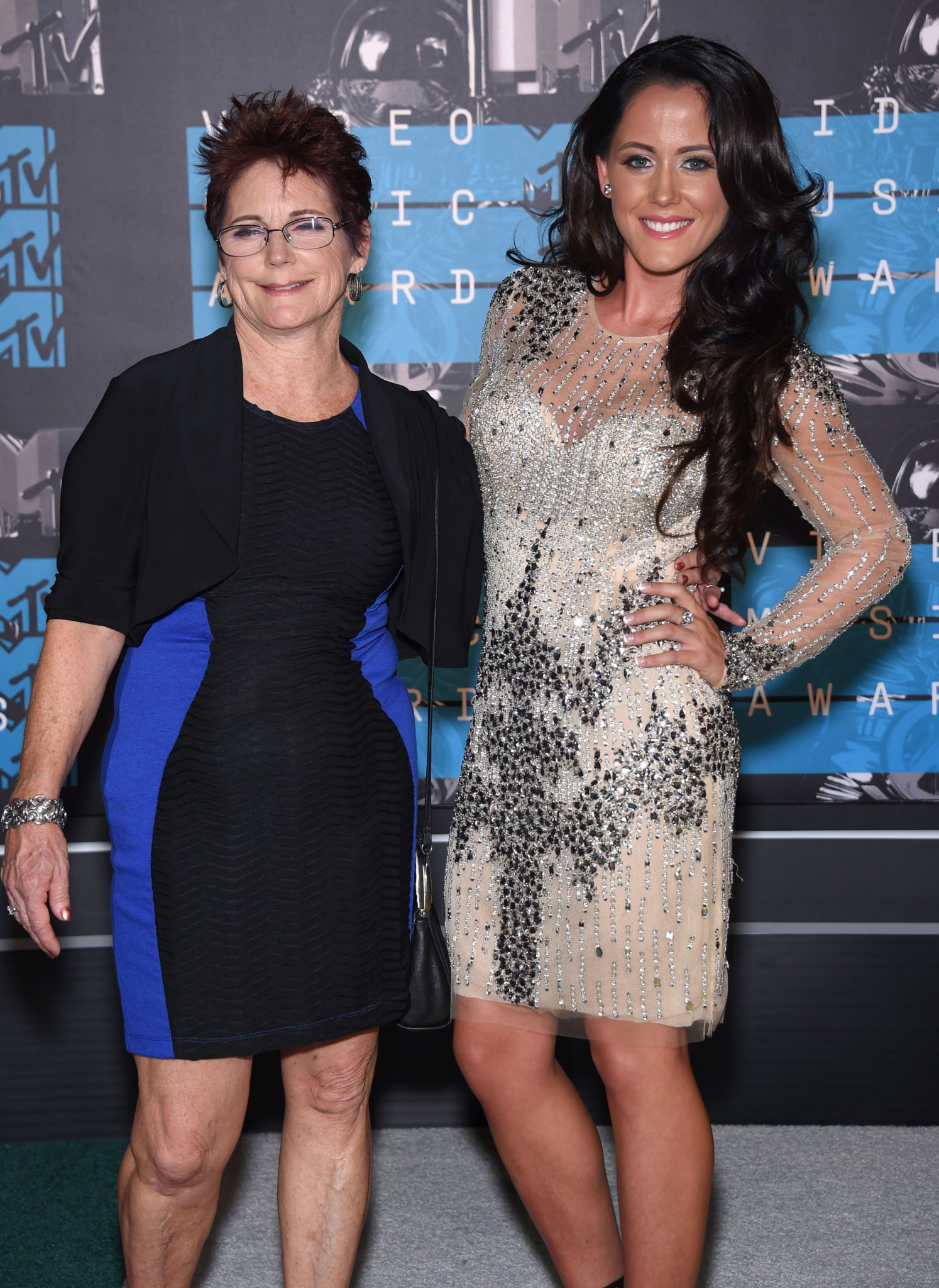 Jenelle and Barbara Evans pose
