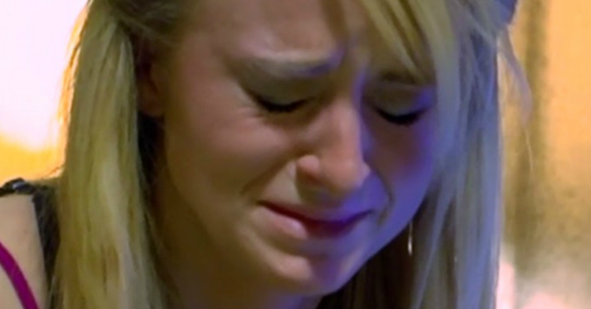 leah messer crying