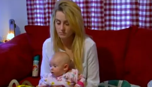 leah messer sleeping baby